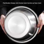 Multifunctional Stainless Steel Basin 10 Quart, Large Capacity Vegetable Washing Bowl with Tyre Design for Kitchen Prep